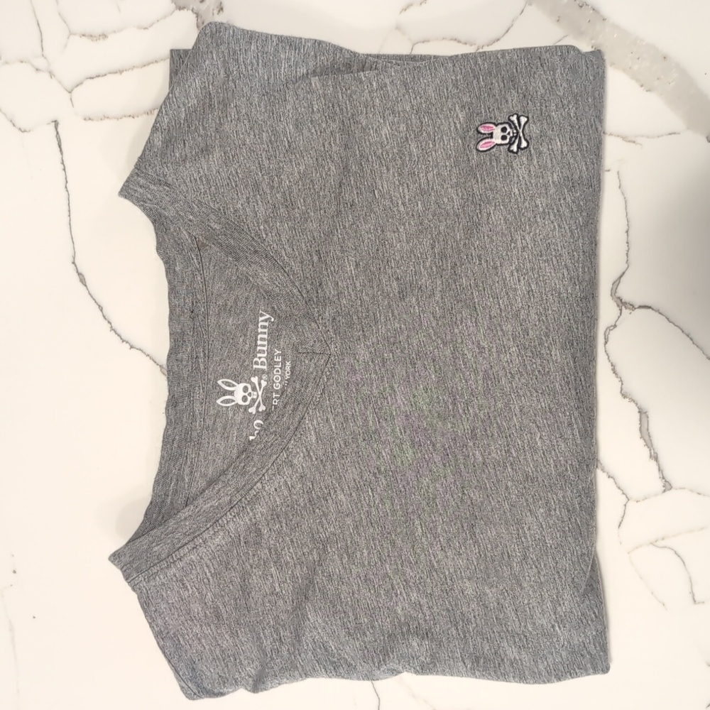 Psycho Bunny Heather Gray Men's Tee